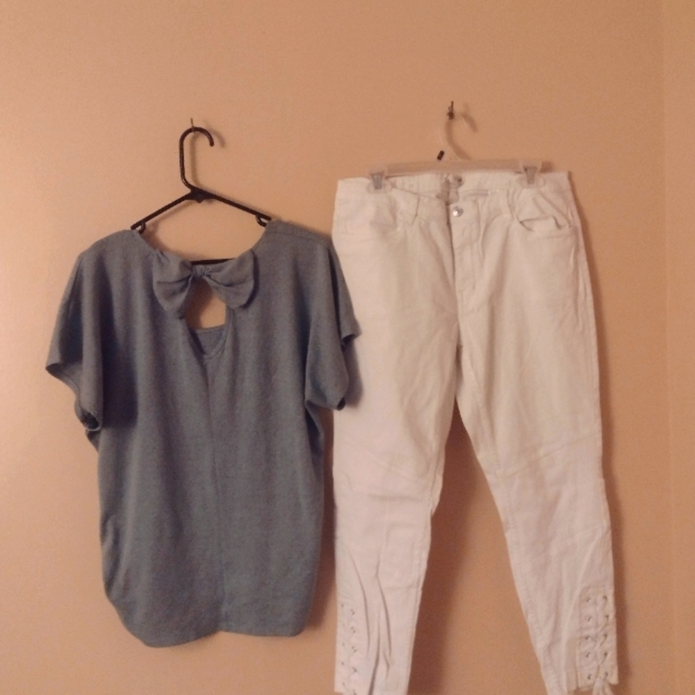Shirt and capri pants